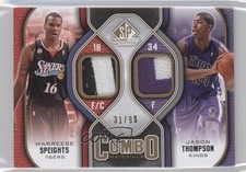 2009-10 SP Game Used 31/99 Marreese Speights Jason Thompson #CP-TS Patch b9u