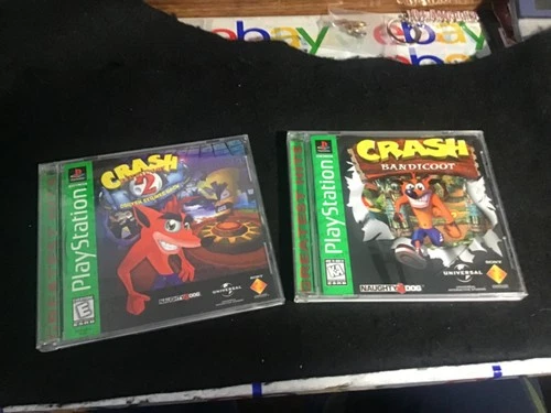 Crash Bandicoot 1 & 2 Greatest Hits Sony PlayStation 1 Action 1996 - 97