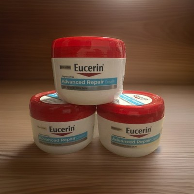 3-Pack Eucerin Advanced Repair Cream Very Dry Skin 12oz Each