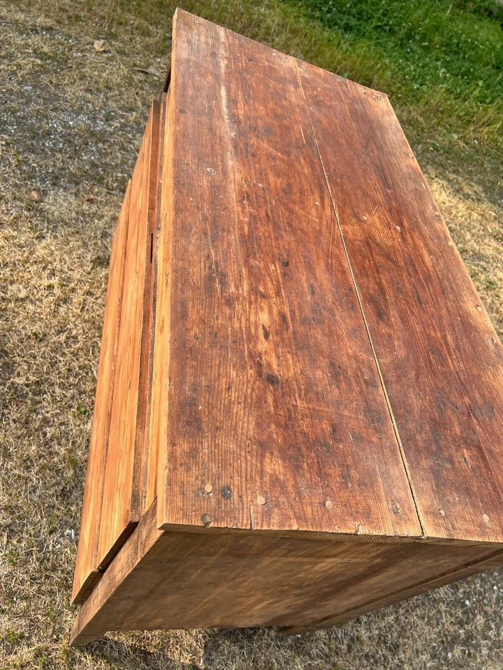 COMO' IN LEGNO MASSELLO LUIGI XVI DELL'ULTIMO QUARTO DEI PRIMI DEL800 - Immagine 4 di 4