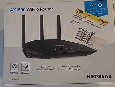 NETGEAR Nighthawk RAX10 Dual-Band Wi-Fi 6 Router.......