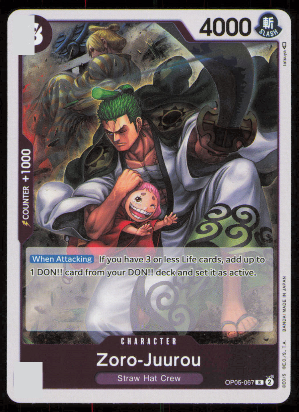 2023 ONE PIECE ENGLISH AWAKENING OF THE NEW ERA ZORO-JUUROU OP05-067 (R) RARE NM