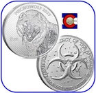 2026/2029 Zombucks World Necrowolf BU 1 oz 0.999 Silver Round/Coin in Capsule