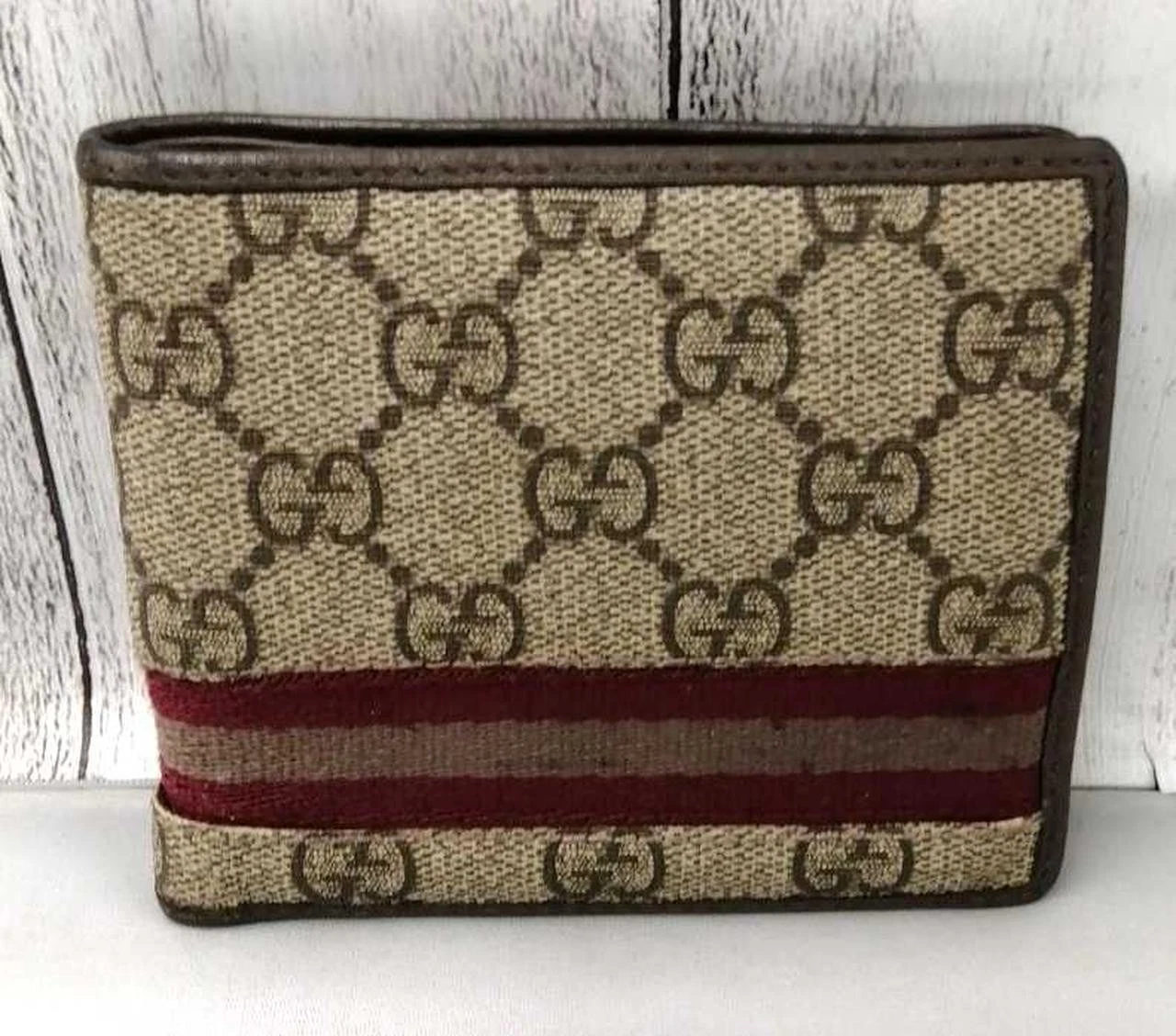 Portefeuille Gucci /Supreme Sangle Line à deux volets