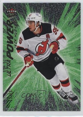 2024-25 Upper Deck Fleer Ultra Power Green Achievement 2/50 Jack Hughes l3q