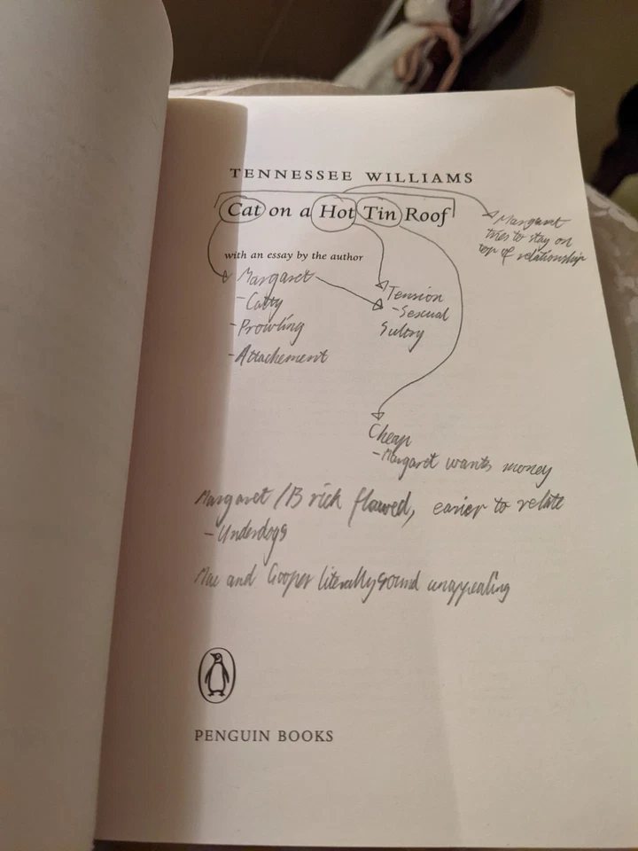 CAT ON A HOT TIN ROOF Penguin Modern Classics BOOK Tennessee Williams - image 3 of 4