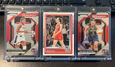 Caitlin Clark #47 / Kelsey Mitchell #28 / Aliyah Boston #17 Donruss-Prizm 3cards