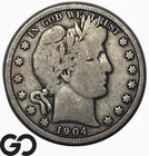 1904-O Barber Half Dollar, Semi-Key Date, Lower Mintage