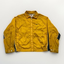 Nike Windbreaker Mens M Yellow Vintage 90s Y2k Track Jacket