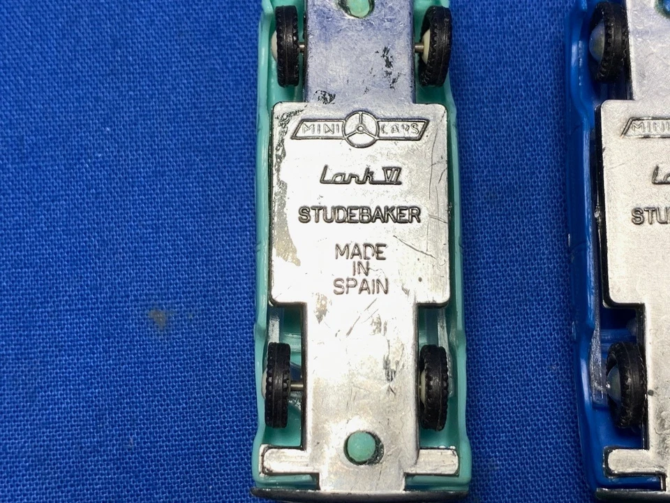 VINTAGE 1960s MINICARS ANGUPLAS SPAIN HO MODEL PLASTIC TOY CARS LOOSE NO BOXES - Image 3 of 4