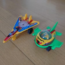 Showa retro Tin toy fighter plane