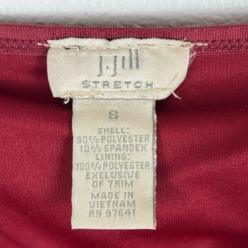 Camiseta sin mangas J. Jill talla S borgoña terciopelo cami correas ajustables capas Y2K Foto 2 de 4