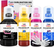 Printers Jack 440ml Sublimation Ink for Supertank Inkjet 440ml, Multicolor 