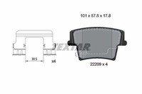 1 X Bremsbelagsatz BremsbeläGe Textar 2220901 FüR Dodge