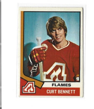 1974-75 O-Pee-Chee #33 Curt Bennett VG