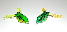 2 x New Topwater Swimming Life-Like Frog Fishing Lure Bait Tackle For Big Fish