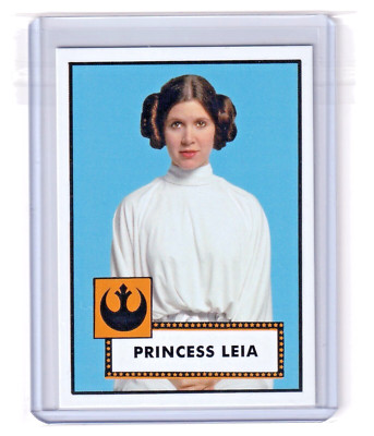 Topps 2023 TBT Star Wars Edition Set #1 - 1952 Baseball Card 1 PRINCESS LEIA
