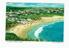 CORNWALL COLOUR POSTCARD BY J. HINDE. 2DC 164 OF PRAA SANDS