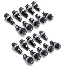 20 PCS 5x20mm Electrical Panel Mounted Screw Cap Fuse Holder Glass Tube Fuses