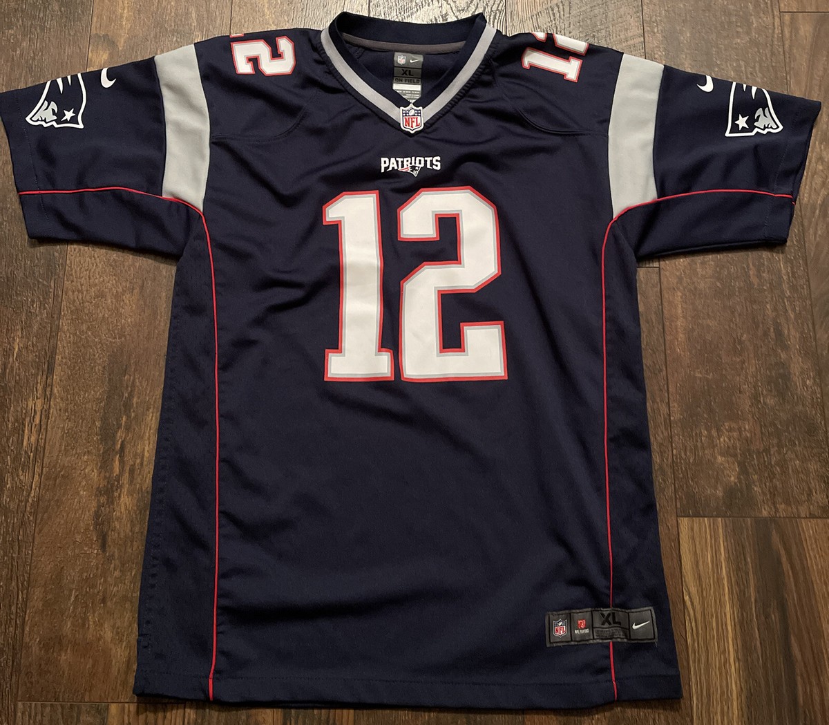 NIKE Patriots Tom Brady #12 ジャージ　XL NIKE Patriots Tom Brady #12 ジャージXL