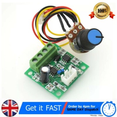 DC 3V 5V 6V 9V 12V 2A PWM Speed Controller Regulator Low Voltage Mini Motor Pump