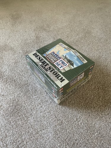 Neu Desert Storm Pro Set 1991 werkseitig versiegelt BOX mit 36 Packungen 10 Karten - Bild 2 von 2