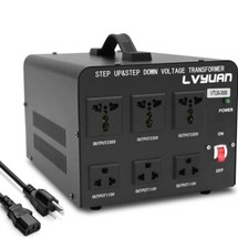 LVYUAN 3000 Watt Voltage Converter Transformer Heavy Duty Step Up/Down