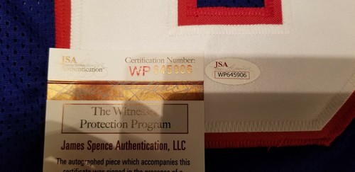 Buffalo Bills Andre Reed Blue  AUTOGRAPHED   # 83 JERSEY With Inscriptions - Picture 7 of 8