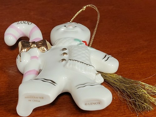 Lenox 2000 Gingerbread Ornament A Christmas Treat Annual Holiday Figurine - Picture 12 of 12