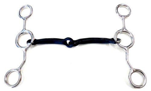 JR Cowhorse Bit 5-1/4" Sweet Iron Two Piece Mouth Stainless Cheeks Eddy's Tack - Picture 3 of 3