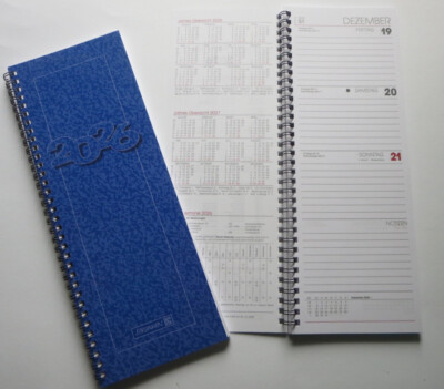 Vormerkkalender Modell 783 Kalender 2026 BRUNNEN, 1 Woche, Wire O, Vormerkbuch