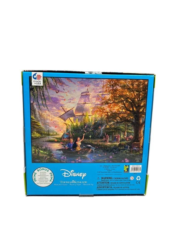 Lote De 3 NUEVO Rompecabezas Princesas Disney Thomas Kinkade Rapunzel Aurora Pocahontas Foto 3 de 4