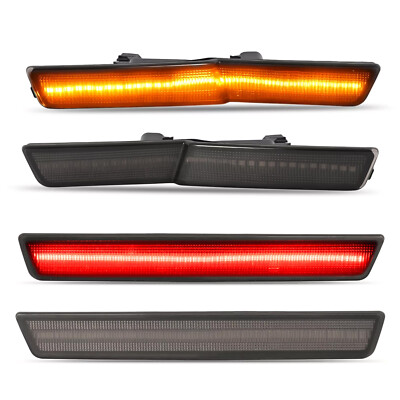 4PCS LED Front Rear Side Marker Lights For Dodge Challenger R/T  SRT 2018-2022