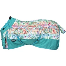 Tough 1 1200d  75"  cactus print  Snuggit med/heavy waterproof turnout blanket