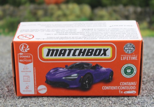 Matchbox Power Grabs Purple 2019 McLaren 720s Spider HVR27 FNQHotwheels M1165 - Picture 3 of 5