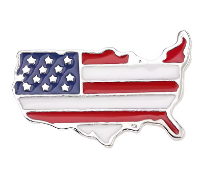 USA United States of America Metall Anstecker Pin Button Fahne 13 x 23 mm