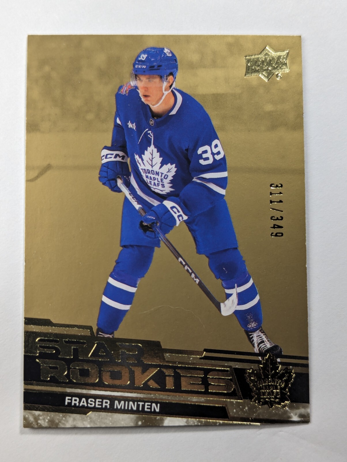 2023-24 Upper Deck Star Rookies Box Set #23 Fraser Minten Gold Rookie #D 311/349