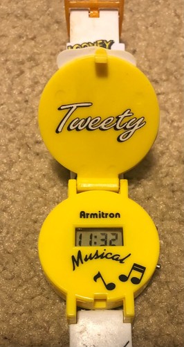 Working Looney Tunes Armitron Musical Pop-up Tweety Watch - Picture 3 of 4