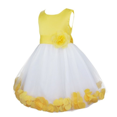 US Flower Girls Princess Dress Kids Wedding Bridesmaid Formal Pageant Party Gown - Picture 10 of 108