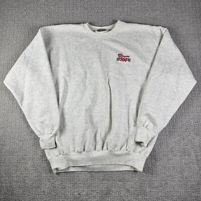 Vintage Hanes 500 Sweatshirt Ultimate Cotton Mens Size XL Gray Pullover 