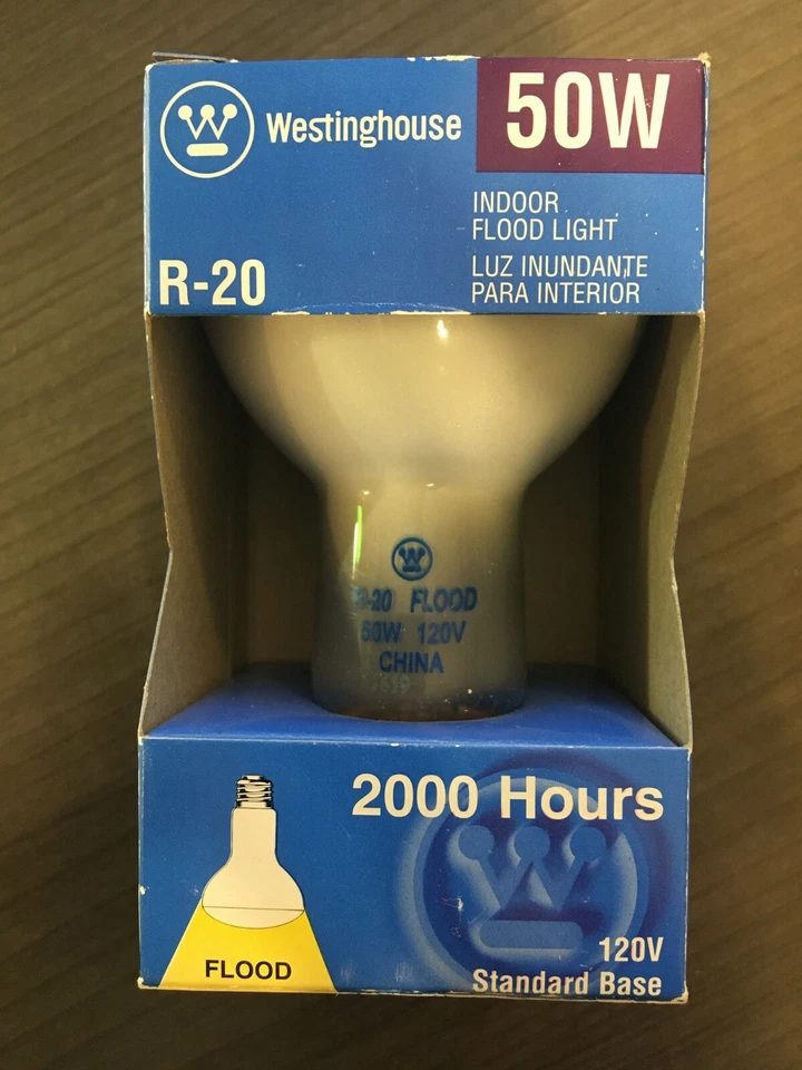Westinghouse 03695 Indoor Flood Bulb R20 50W 120V Standard Base - Image 2 of 3