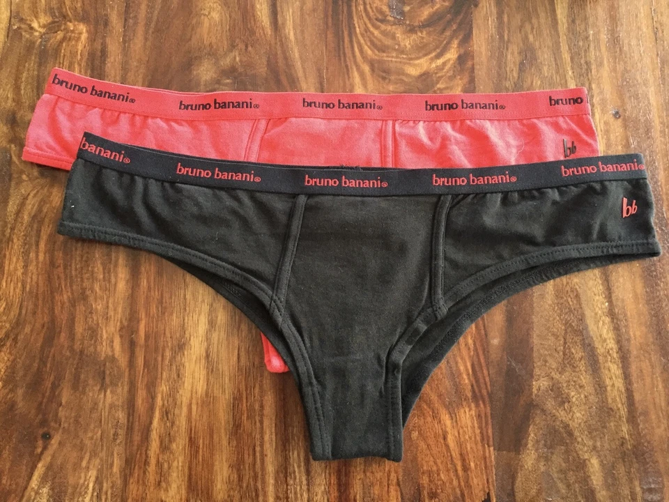 PARA HOMBRES BRUNO BANANI BIKINI CALZONCILLO ROPA INTERIOR 44 XL LOTE DE 2 CONJUNTO ROJO NEGRO Foto 3 de 4