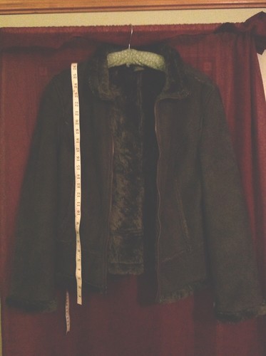 Cabelas Suede Winter Coat, Fern Green, Womens M - Picture 2 of 6