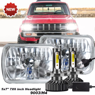 5x7'' 7x6 LED Headlights For Jeep 1984-2001 Cherokee XJ /For 1986-1995 Wrangler