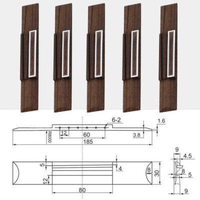 USA SELLER 5Pcs 39'' Classical Guitar Bridge Rosewood Saddle Nut Luthier 6-string