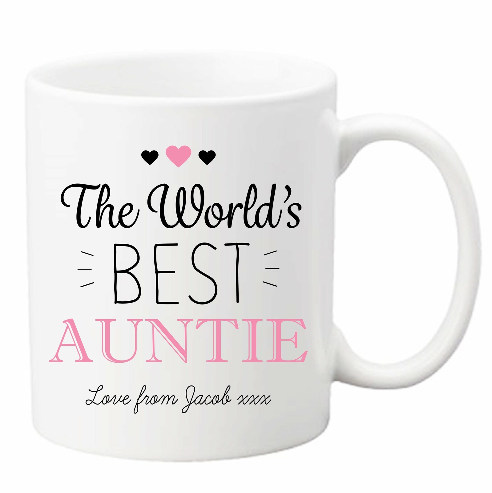 Personalised Sentimental World's Best Auntie Ceramic Mug Cup Auntie Gift Best