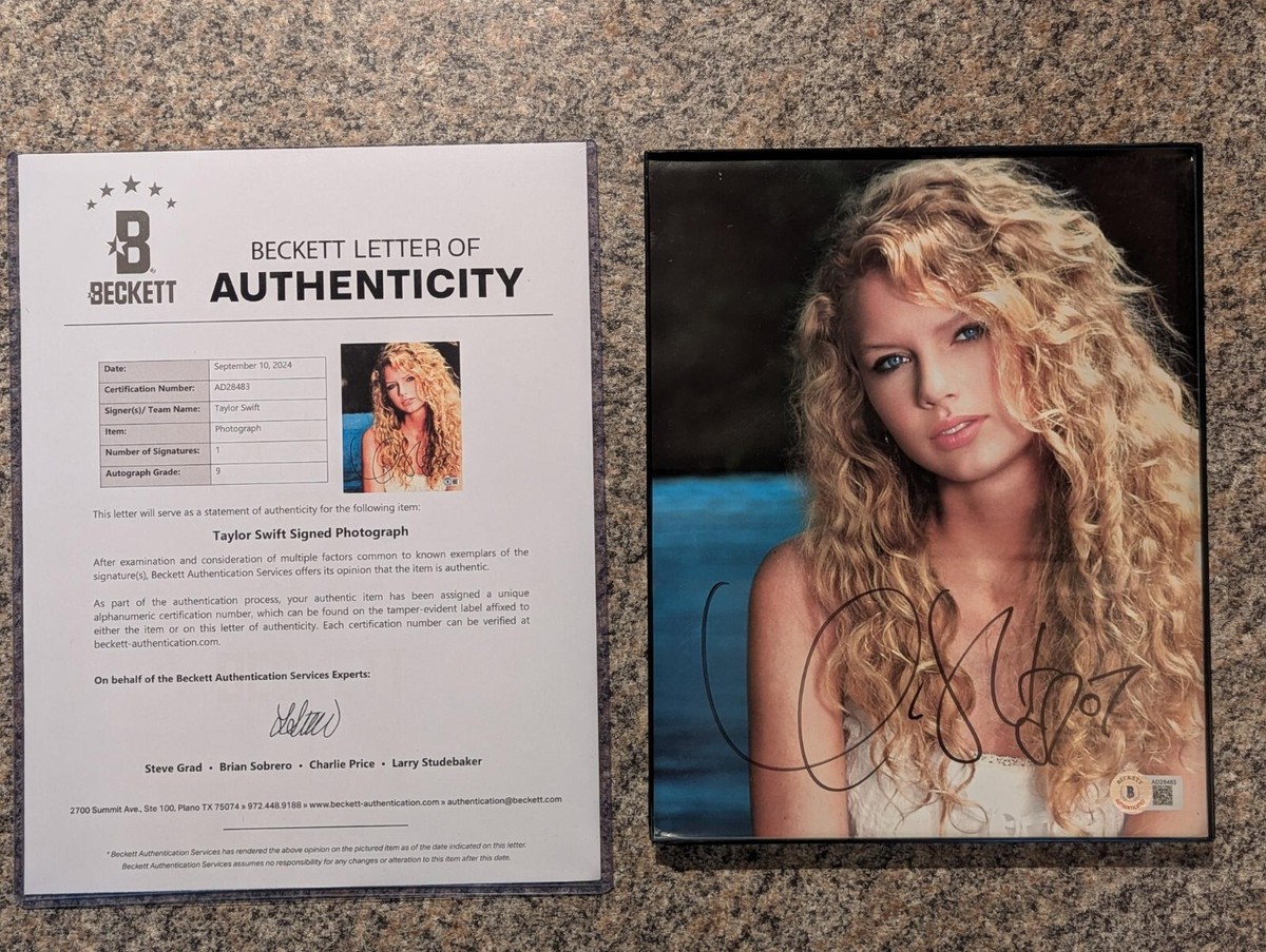 Taylor Swift 2007 original autograph Beckett Certified | eBay