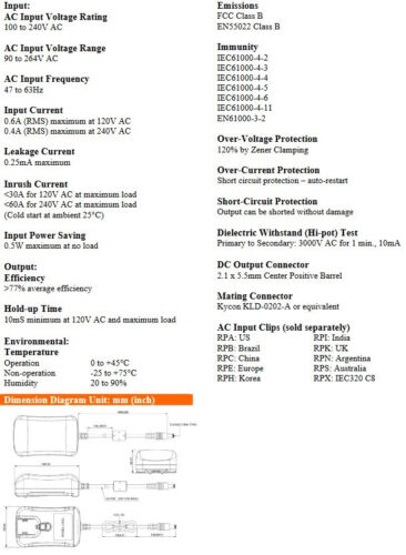 BARIX Replacement 24vdc AC Adaptor. New Old Stock. 19.92 watts. 830mA. - Picture 3 of 3