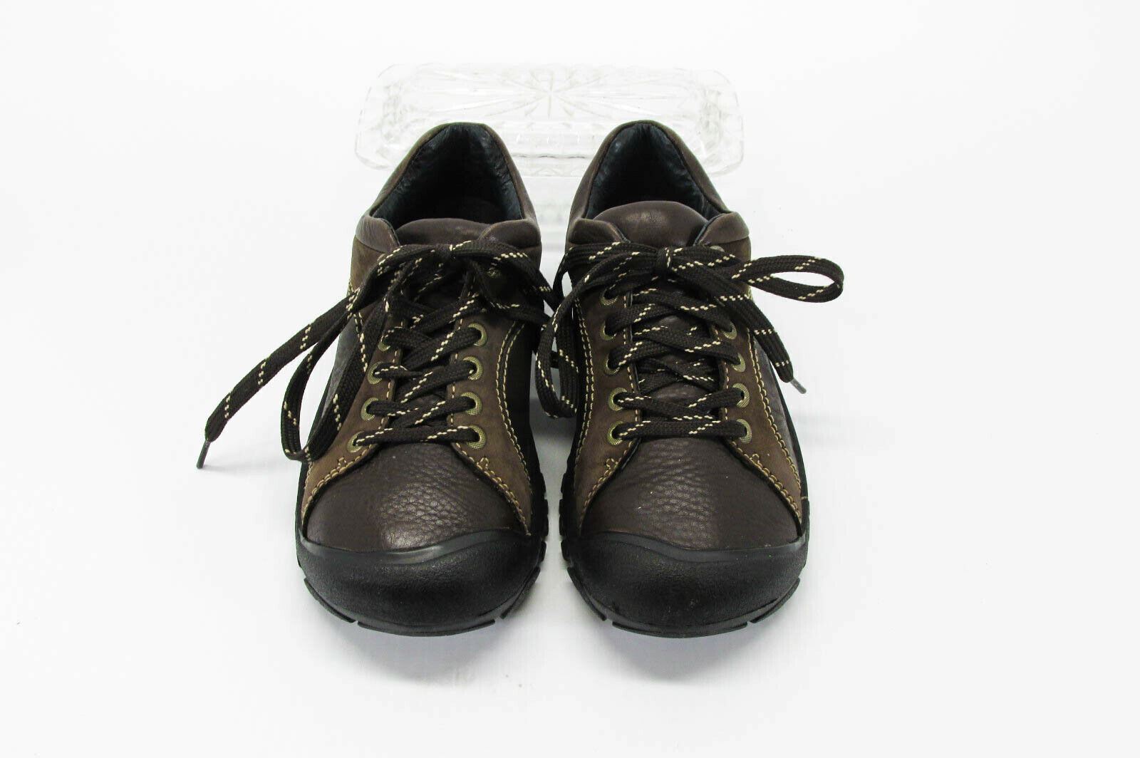 Scarpa donna Keen Briggs taglia 6M marrone escursionismo Oxford sneaker usata xq