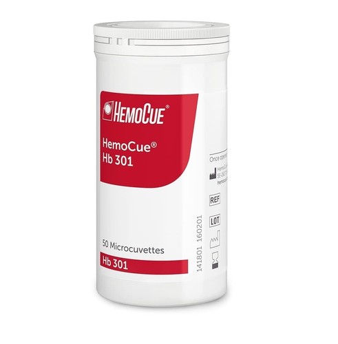 Microcuvette Hemocue Hb 301 Hemoglobin Hgb 50 Microcuvettes Per Bottle X 1 Bottl - 第 1/5 張圖片